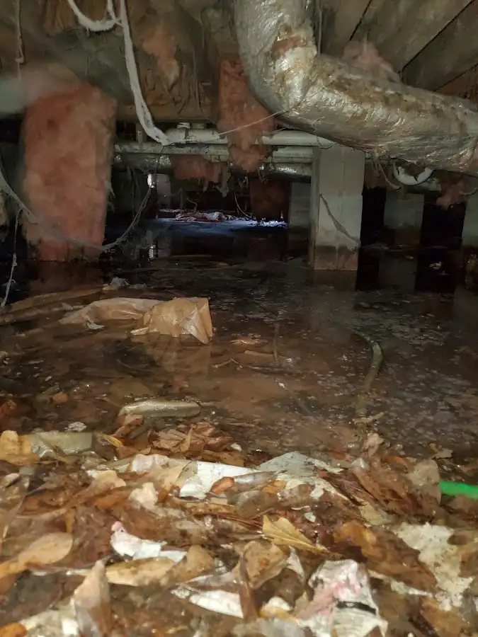 Crawl space flood assessment for Commercial Water Damage Restoration in Macclenny
